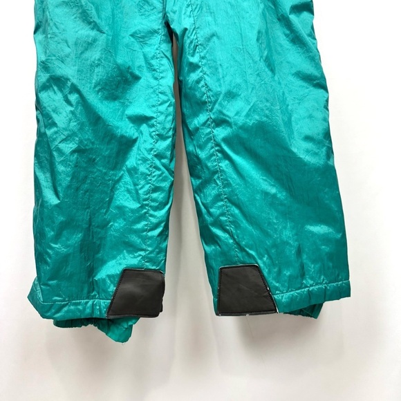Descente Vintage Mens Sz 34 Teal Ski Snowboard Pants Insulated Full Side Zip Y2K - Picture 3 of 13
